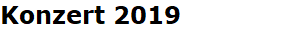 Konzert 2019